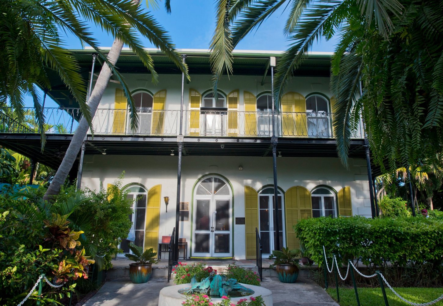 a tree in front of Ernest Hemingway House